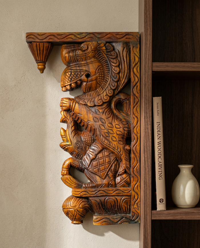 Hand-Carved Yaali Wooden Brackets